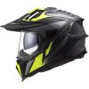LS2 MX701 EXPLORER CARBON FOCUS adventure helma matná-H-V-žlutá vel.L